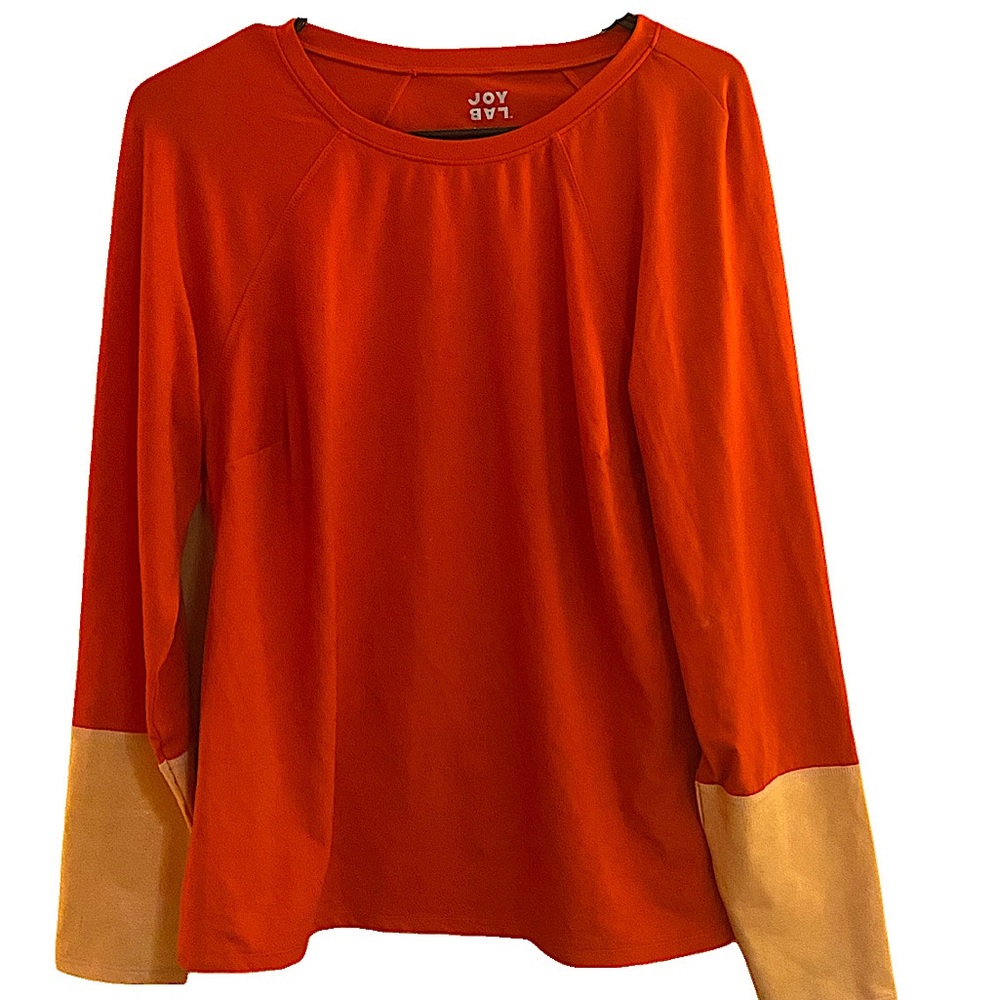 Joy Lab Color Block Long Sleeve T Shirt